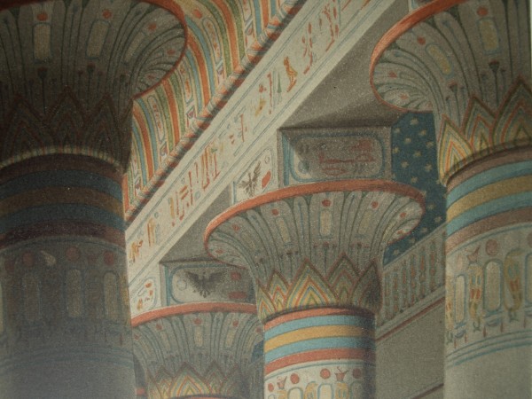Eduard Gärtner: Der Ägyptische Hof, Aquarell 1850, Ausschnitt Eduard Gärtner: Der Ägyptische Hof, Aquarell 1850, Ausschnitt